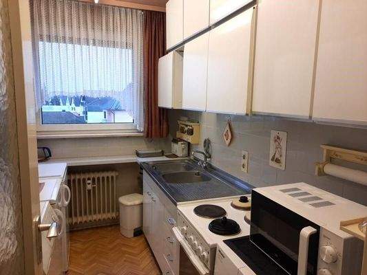 Küche mit Einbaumöbel