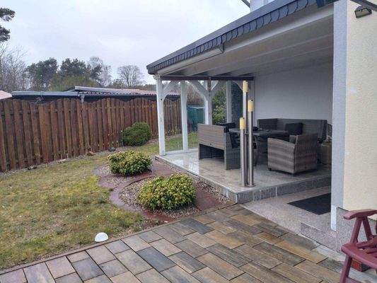 Blick auf die Terrasse