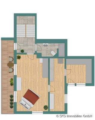 Grundriss Skizze Obergeschoss