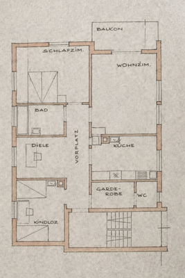 Grundriss 1. und 2. OG