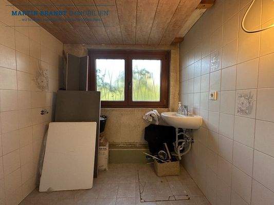 Nasszelle im Keller (Baustelle)