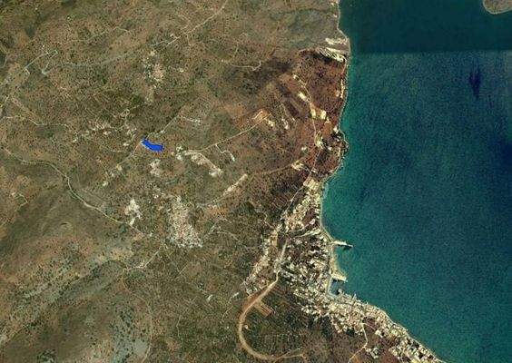 Kreta, Kato Pine: Bauland mit Panoramablick und Baugenehmigung zu verkaufen