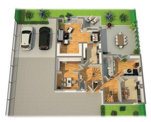 EG Haus I und Haus II