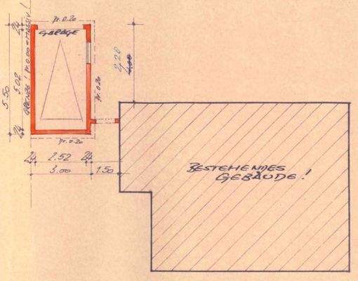 Grundriss Einzelgarage