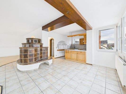 Essbereich und offene Küche