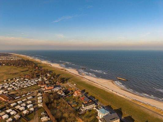 Überblick zum Strand