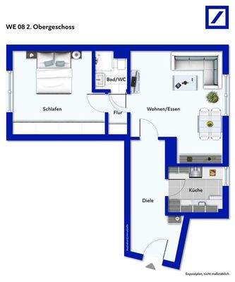 Grundriss - möbliert