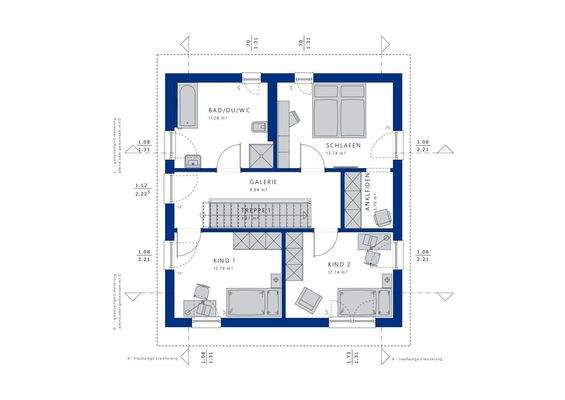 Wohnbeispiel: Dachgeschoß