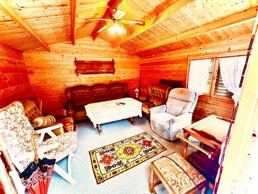 Gartenhaus innen Aussicht