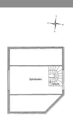 Grundriss Spitzboden