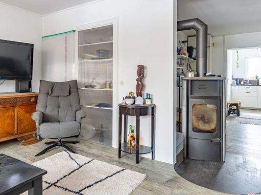 Wohnzimmer mit Kamin