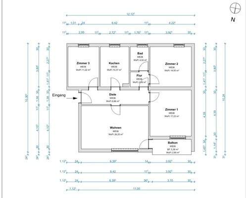 Grundriss 1. OG rechts