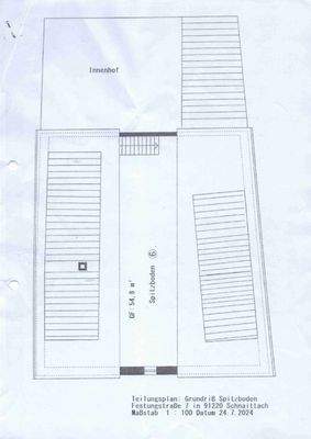 Grundriss Spitzboden