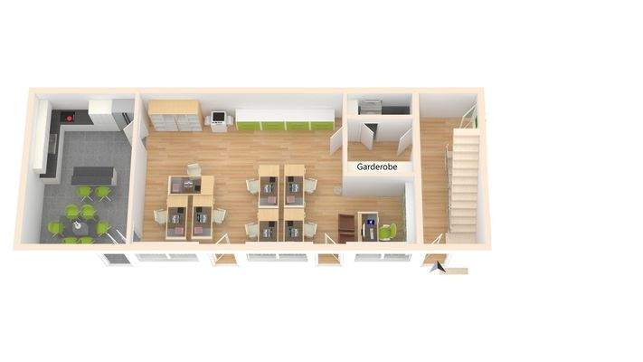 1. OG Grundriss -3D-