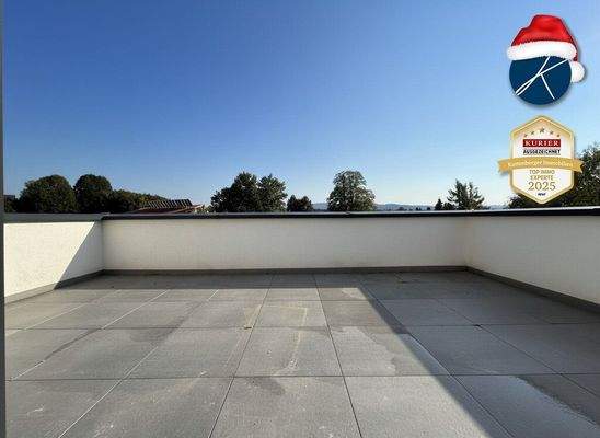 Großzügige Dachterrasse (südseitig)