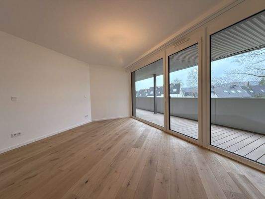 Blick ins Schlafzimmer