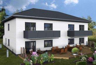 Hofseitige Ansicht 4WE Niepars Bauteam HNr 50 