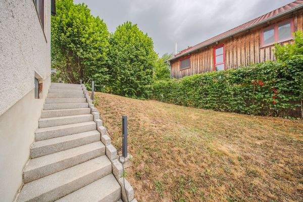 Garten Seitenansicht