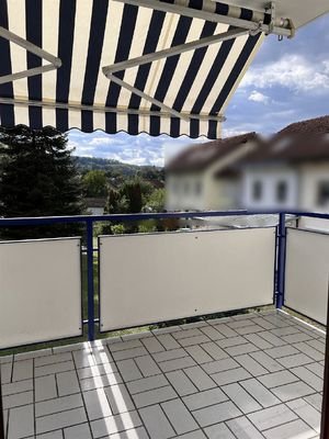 Balkon mit Markise