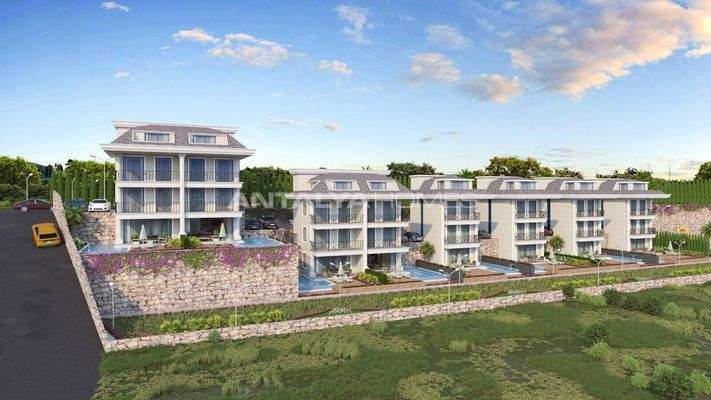 Elegant Houses with Private Pool and Garden in Alanya