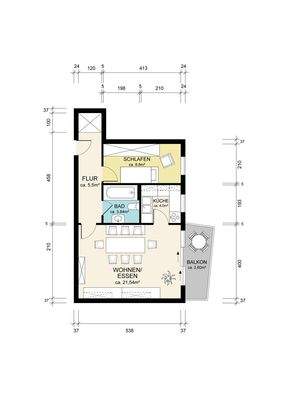 Grundriss kann leicht abweichen