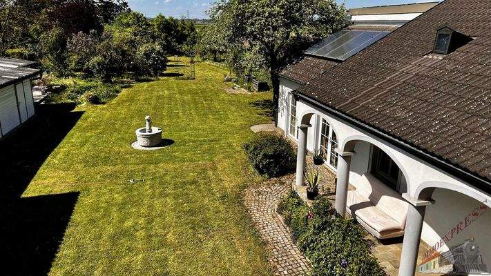 Gartenfernblick Balkon OG