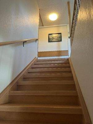 Aufgang zur Pension / Zimmer