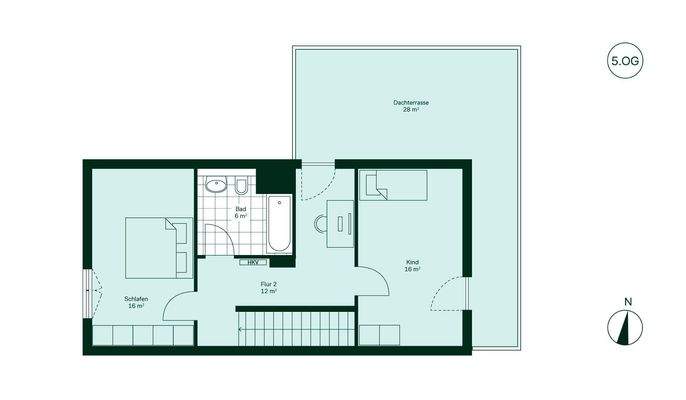 Grundriss des Obergeschosses