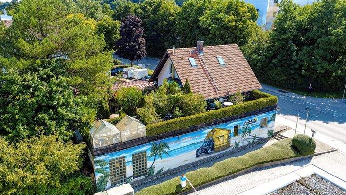 Seitenansicht Werbefläche