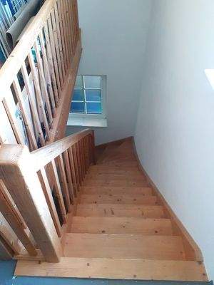 Treppe ins Garagen-OG
