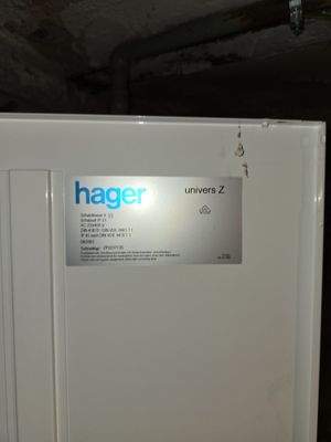 Typschild Zählerkasten