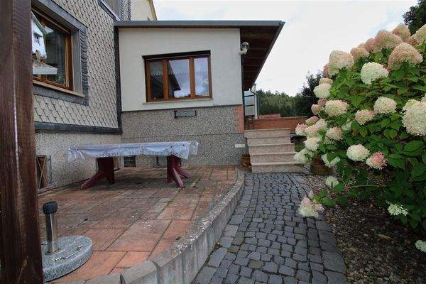 Blick hinter dem Haus