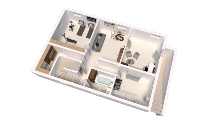 Kellergeschoss 3D