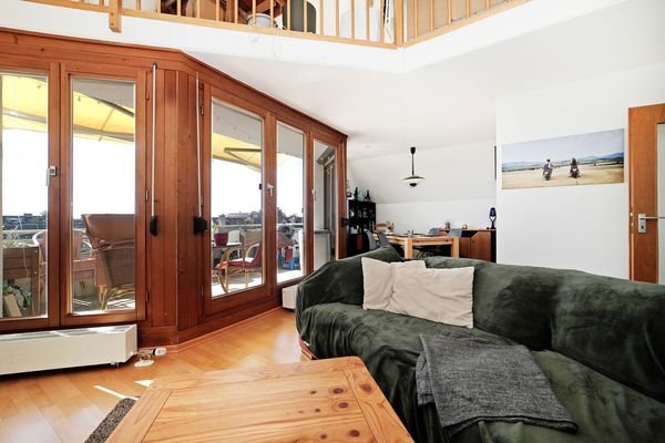 Wohnen und Balkon