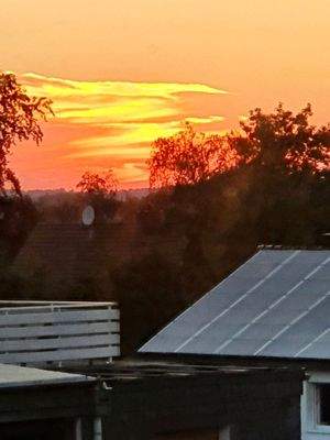 Sonnenuntergang aus der Küche 