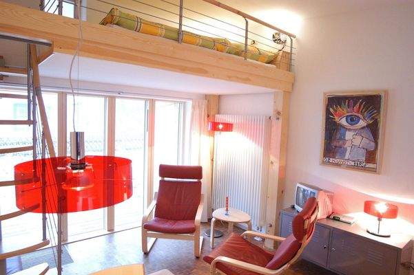 Ansicht mit Hochbett B-D