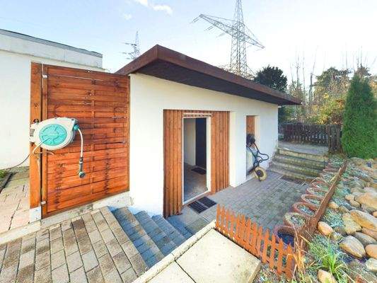 Geräteschuppen & Sauna