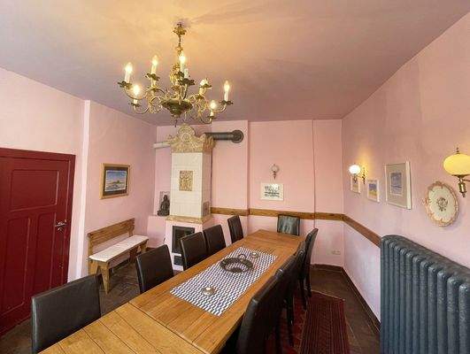 Wohnküche mit Kaminofen