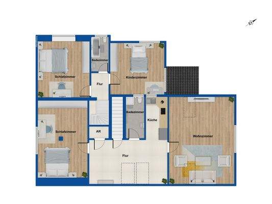 Grundriss Obergeschoss