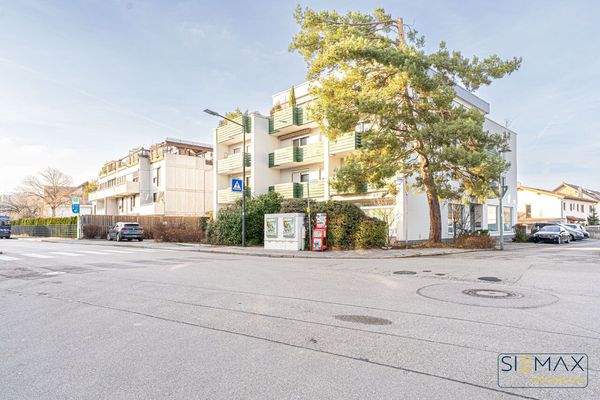 Seitliche Hausansicht