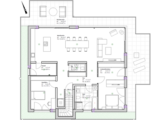 Grundriss - Wohnung 3.1