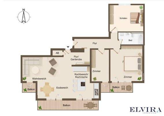 Grundrissvariante 4-Zimmer