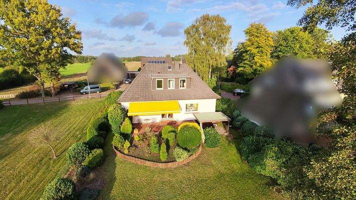 Hausansicht aus der Vogelperspektive