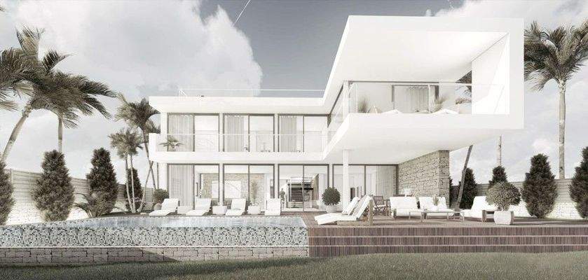 Grundstück mit Meerblick, Lizenz und Projekt zum Verkauf in Cala Vinyes, Mallorca