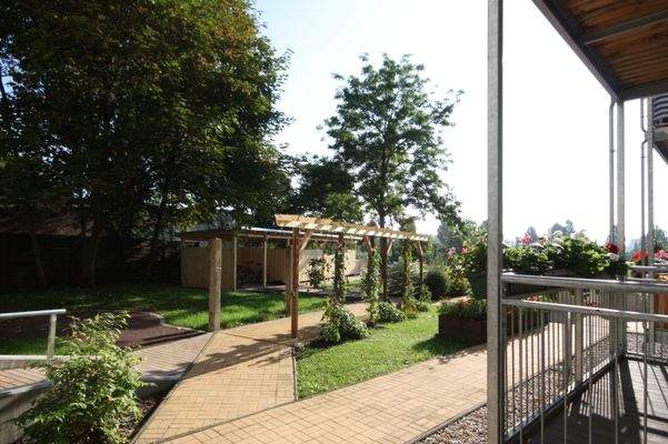 Blick vom Balkon