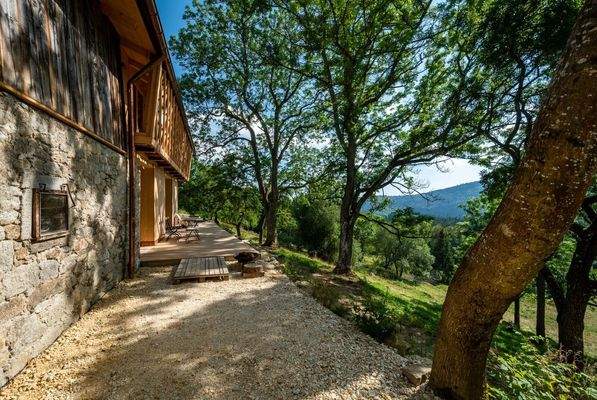 Ansicht West/alte Stallmauer