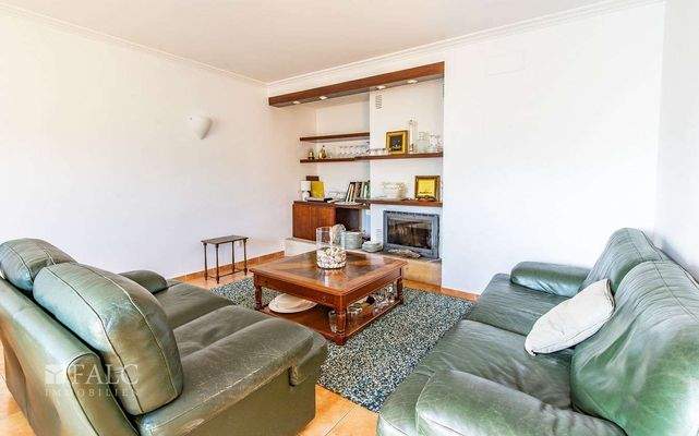 Wohnbereich mit Kamin