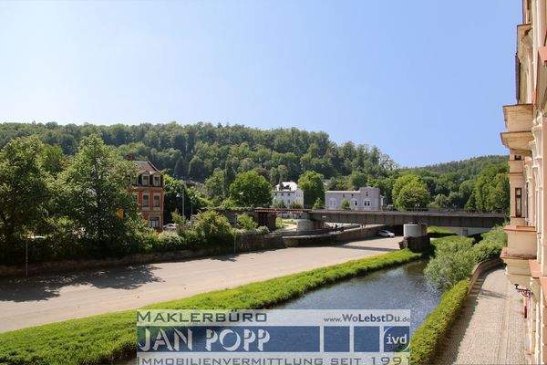 Blick über die Elster nach Westen