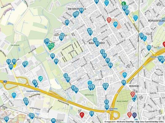 Geolyzer Kartenausschnitt