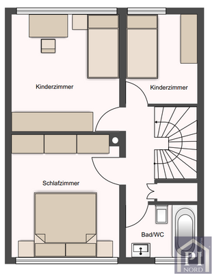 Grundriss Obergeschoss Zuschnitt